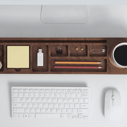 Coolora Walnut Desk Organizer