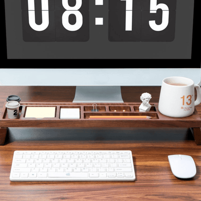 Coolora Walnut Desk Organizer