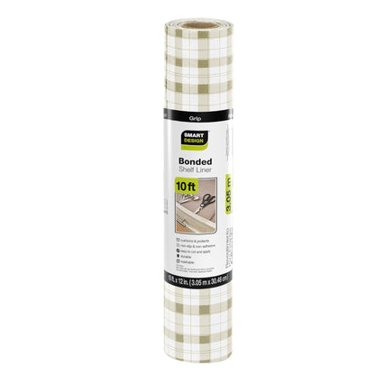 Bonded Grip Shelf Liner - 12 Inch x 10 Feet - Non-Adhesive