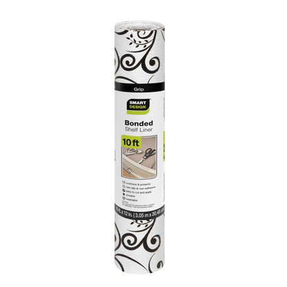 Bonded Grip Shelf Liner - 12 Inch x 10 Feet - Non-Adhesive